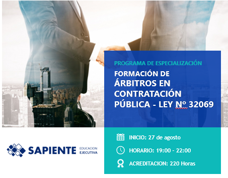 Formación de Árbitros en Contratación Pública